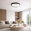 Стельова люстра сіра D-50 cm H-8 cm Led 74W 3000K-6000K Grey Circle 260131-100007181