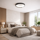 Стельова люстра сіра D-50 cm H-8 cm Led 74W 3000K-6000K Grey Circle 260131-100007181