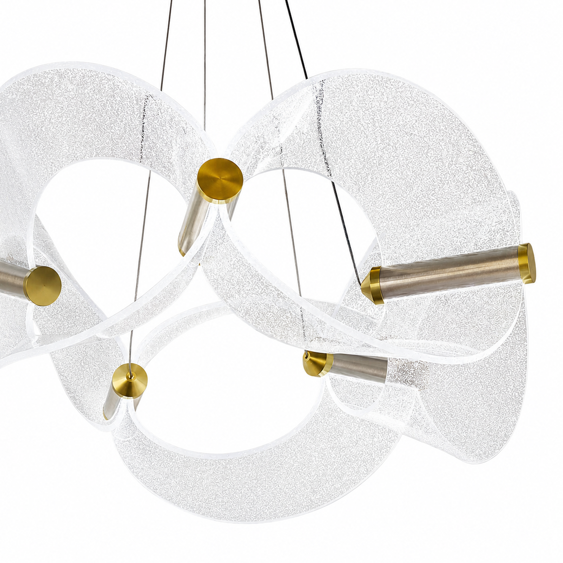 Люстра золота D-64 cm Led 3000K-6000K 32W Gold Aurora 260618-100008158