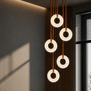 Підвісні світильники D-30 cm / D-40 cm Led Brown+White Bubbles 260818-100008660