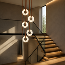 Підвісні світильники D-30 cm / D-40 cm Led Brown+White Bubbles 260818-100008660