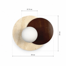 Настінний світильник L-20 cm G9 Brown+Beige Circle 260818-100008661