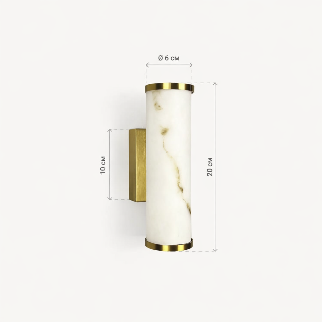 Настінні світильники з імітацією мармуру з D-6 cm обідком L-20 cm/ L-30 cm / L-40 cm / L-50 cm / L-60 cm Led 4000K Gold Marble 260218-100007428