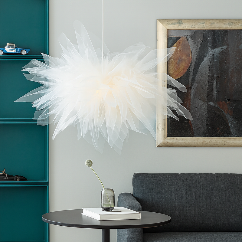 Підвісний світильник біла фата D-60 cm E27 White Organza 250218-100004192