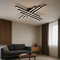 Стельова люстра чорна з пультом керування L-80 cm Led 110W Black Line Geometry 250960-100005891