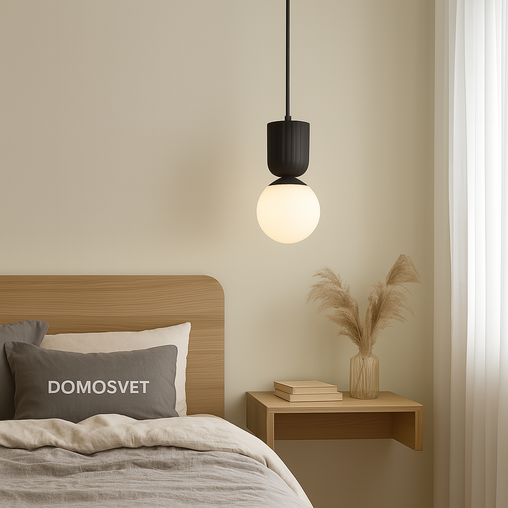 Підвісна люстра чорна модерн E14 Black Mushroom 250709-100005395