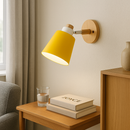 Настінний світильник жовтий з дерева H-18,5 cm E27 Wood+Yellow Identity 250977-100005897