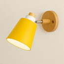 Настінний світильник жовтий з дерева H-18,5 cm E27 Wood+Yellow Identity 250977-100005897