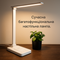Настільна лампа біла зі сріблом світлодіодна Led 8W White+Chrome Slim 250960-100005902