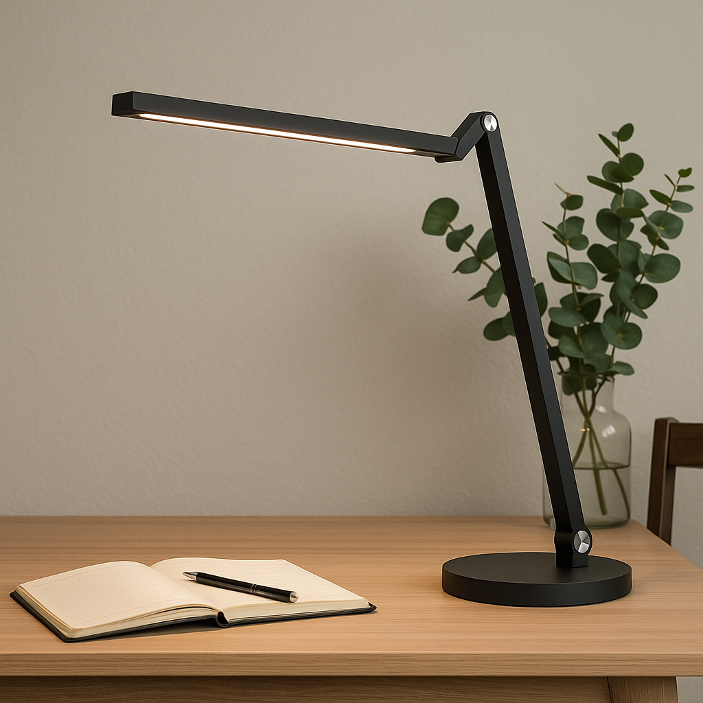 Настільна лампа чорна світлодіодна Led 8W Black Parker 250960-100005903