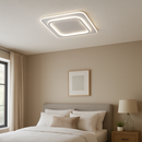 Світлодіодна біла подвійна квадратна ультратонка стельова люстра L-45 cm Led 85W White Dual 250875-100005724