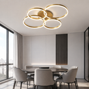 Стельова люстра Anelli 4 Led 115W 3000K 4500K 6000K Gold 240918-100003746