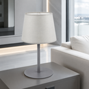 Настільна лампа сіра H-26 cm E27 Grey Lamp 260840-100008748