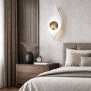 Настінний світильник білий H-44 cm Led 4.6W 3000K-6000K White+Gold Leaf 260135-100007330