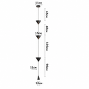 Торшер чорний H-350 cm Led 18W Black Cone 260658-100008300