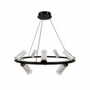Підвісна люстра чорна D-70 cm Led 24W 3000K-6000K Black Tube 260618-100008043