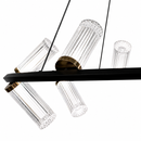 Підвісна люстра чорна D-70 cm Led 24W 3000K-6000K Black Tube 260618-100008043
