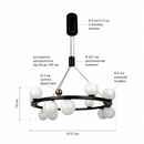 Підвісні люстри чорні D-57 cm / D-73 cm G9 Black Iceball 260618-100008044