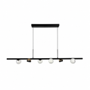 Видовжена люстра чорна L-120 cm G9+Led 3000K Black Iceball 260618-100008045
