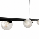 Видовжена люстра чорна L-120 cm G9+Led 3000K Black Iceball 260618-100008045