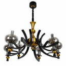 Підвісна люстра D-82 cm E14 Black+Gold Industrial 260618-100008048