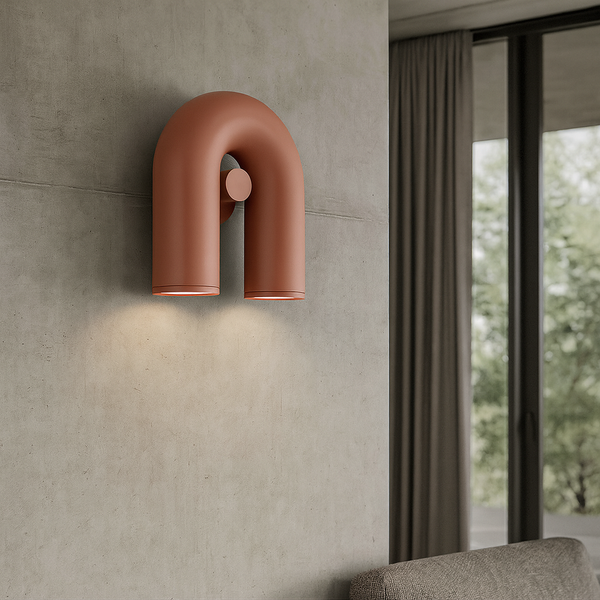 Настінний бра терракотовий L-25 см W-20 см 7W 4000K Terracotta Track Lamp 251058-100006349