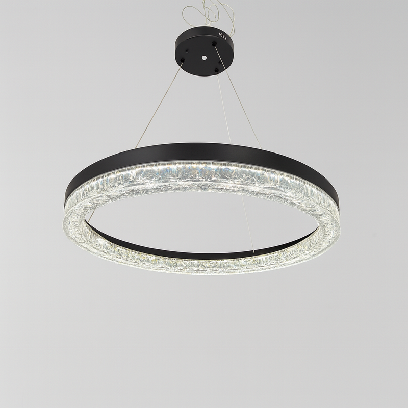 Підвісна люстра чорна D-60 cm Led 75W Black Ice 251088-100006351
