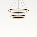 Люстра підвісна чорна D-40+60cm Led Black Ice Circle 250522-100004761