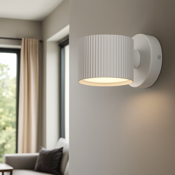 Точковий світильник накладний поворотний білий D-8.2 cm Led GX53 White Gofre 251092-100006367