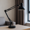 Настільна лампа чорна регулююча L-33.5 cm E27 Black Lamp 251064-100006370