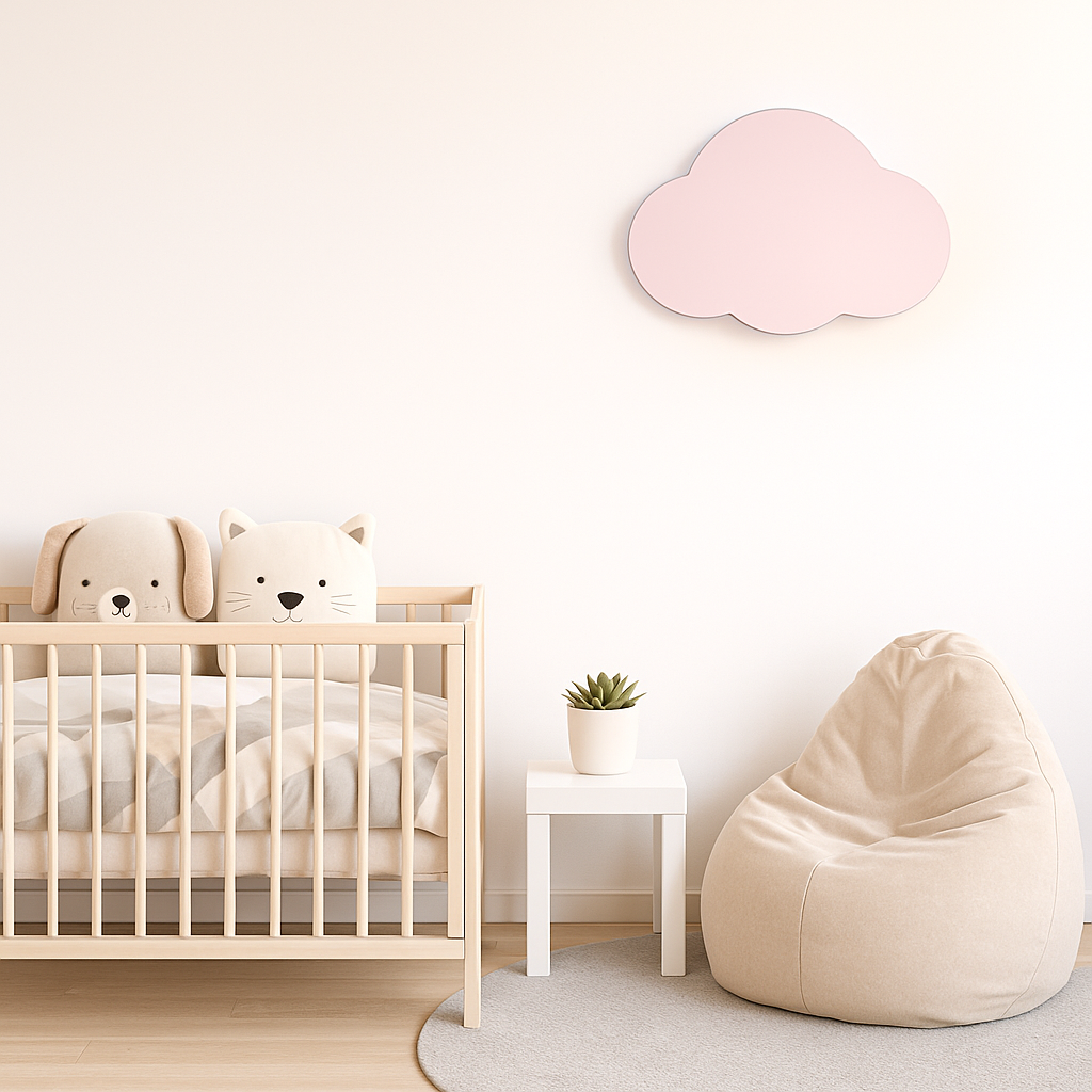 Дитяче настінне бра, рожева хмарка в дитячу кімнату H-27 cm L-38 cm G9 Pink Cloud 250640-100005307