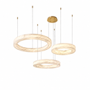 Підвісна люстра золота D-80+60+40 cm Led 3000K-6000K Gold Imitation Marble 260818-100008664