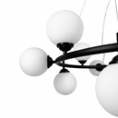 Підвісна люстра чорна D-57 cm G9*12 Black+White Faro Bollo 260118-100007190