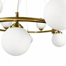 Підвісна люстра золота D-57 cm G9*12 Gold+White Faro Bollo 260118-100007191