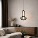 Підвісний світильник H-37 cm Led 4W 3000K Black+White Lattice 260131-100007203