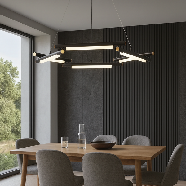 Підвісна люстра чорна D-65 cm Led 16W Black Pulse 251018-100006374