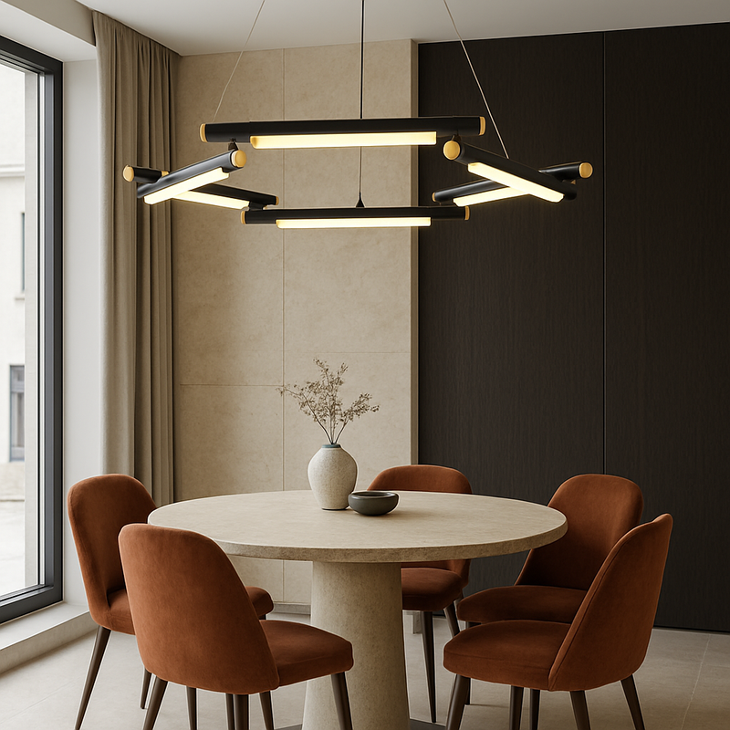 Підвісна люстра чорна D-65 cm Led 16W Black Pulse 251018-100006374