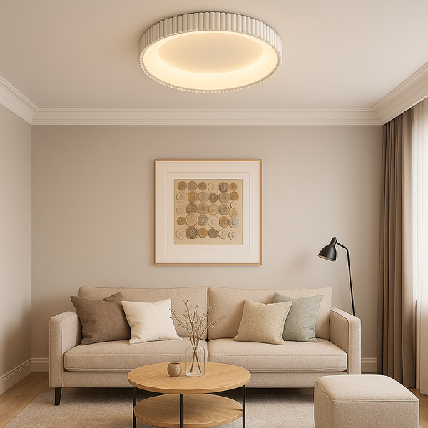 Стельові світильники з пультом білі 3000K-6000K D-40/50/60 cm Led White Ceiling Gofre 250819-100005800