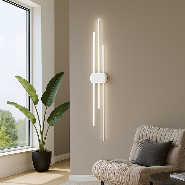 Бра лінійне 3 lines White H-60 cm/ H-90 cm /H-120 cm Led 18-28W 250419-100004348