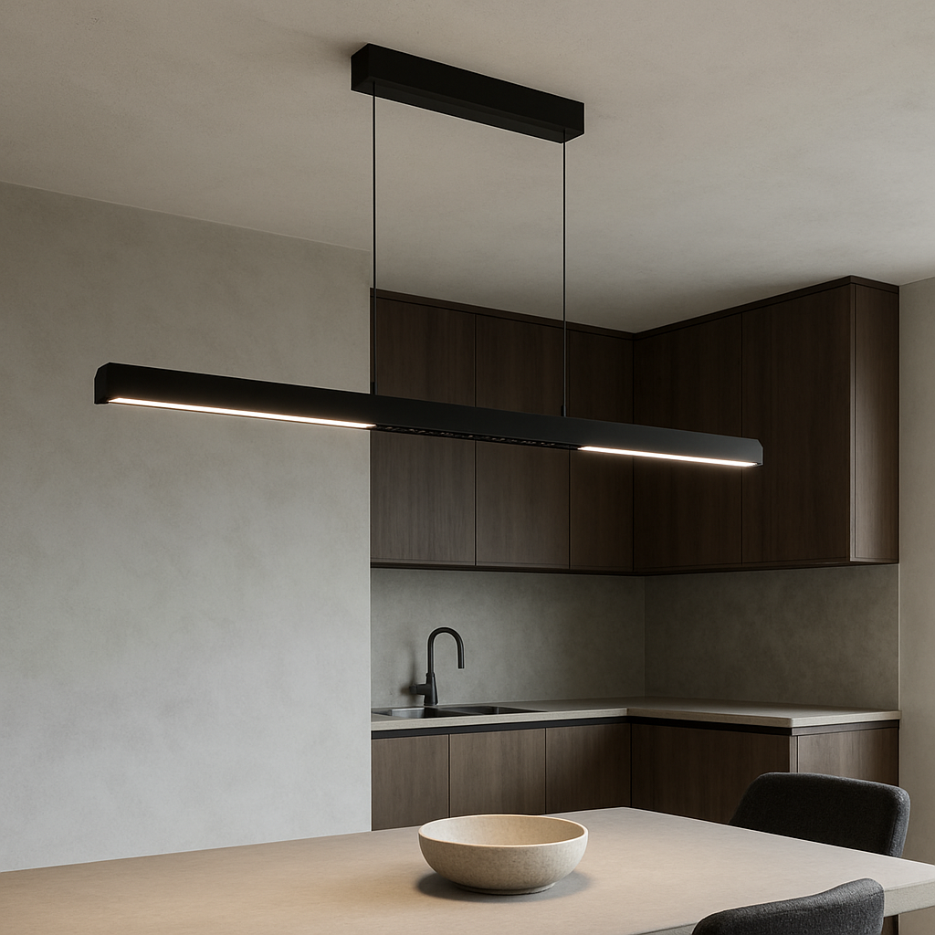 Підвісна люстра чорна L-120 cm Led 24W 4000K Black Line 251018-100006380