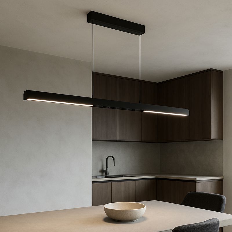 Підвісна люстра чорна L-120 cm Led 24W 4000K Black Line 251018-100006380