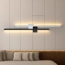 Бра лінійне чорно-біле Black + White H-60 / H-80 /H-100 cm Led Double lines square 241019-100003880