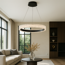 Підвісна люстра чорна D-60 cm Led 35W Black Simple Ice 251035-100006384