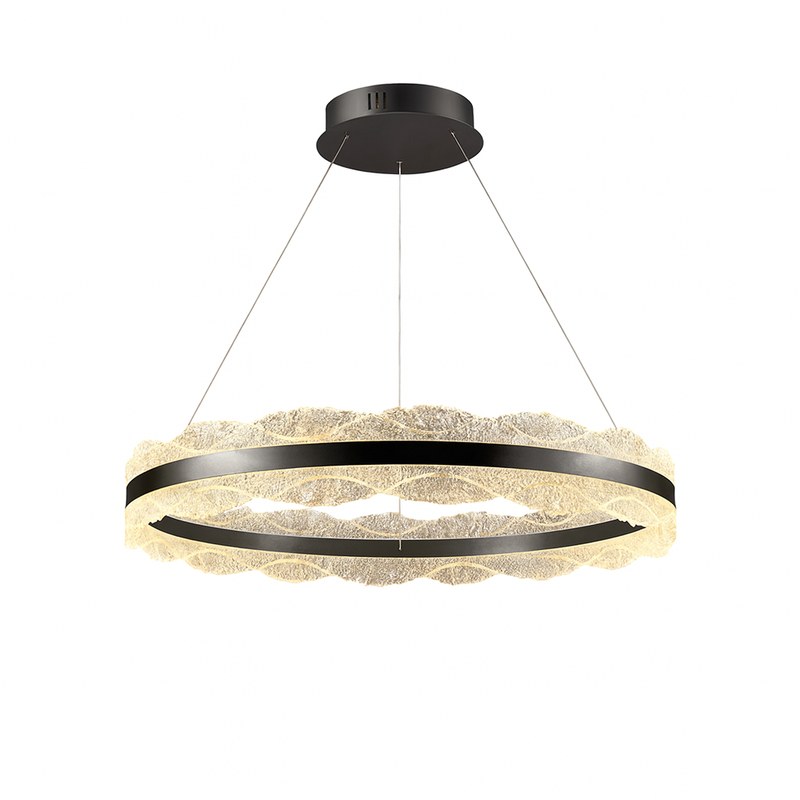 Підвісні люстри чорні D-40 cm / D-60 cm / D-80 cm Led Black Ice Glamour 251022-100006385