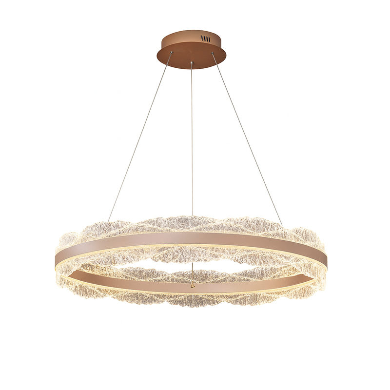 Підвісні люстри кавові D-40 cm / D-60 cm / D-80 cm Led Coffee Ice Glamour 251022-100006386