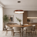 Підвісна люстра D-48 cm Led 48W 3000K-5000K Black+Wood Cowboy 260422-100007802