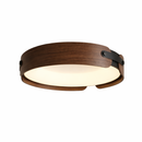 Стельова люстра D-48 cm Led 48W 3000K-5000K Black+Wood Cowboy 260422-100007803