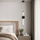 Підвісний світильник білий з чорною кулею H-60 cm Led 7W White+Black Lee 260435-100007806