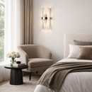 Настінний світильник срібний H-45 cm E14*2 Chrome Elegance 260118-100007206