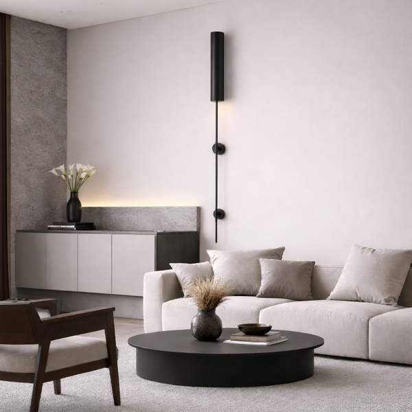 38灯 Flight Base Design Black Label Настінний світильник чорний E27 L-126 cm Black Lancia 260118